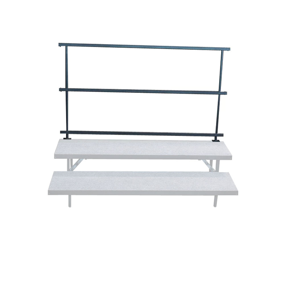 2 Tier Straight Risers Rear Guardrail