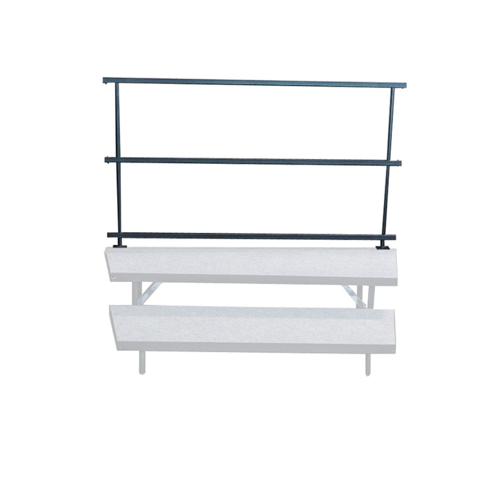 2 Tier Wedged Risers Rear Guardrail