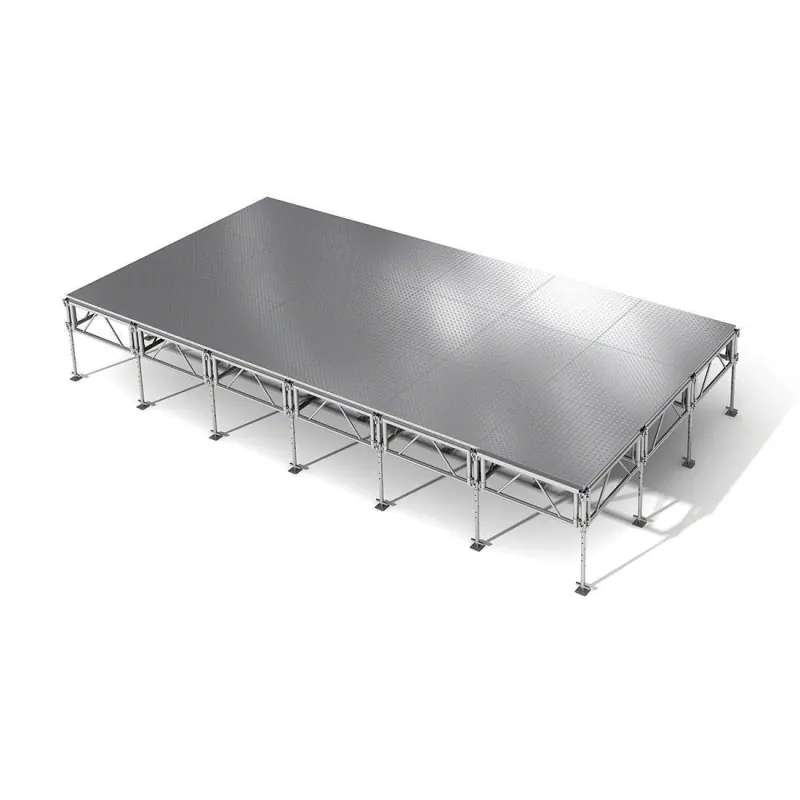 All Terrain 12 by 24 foot weatherproof modular outdoor stage