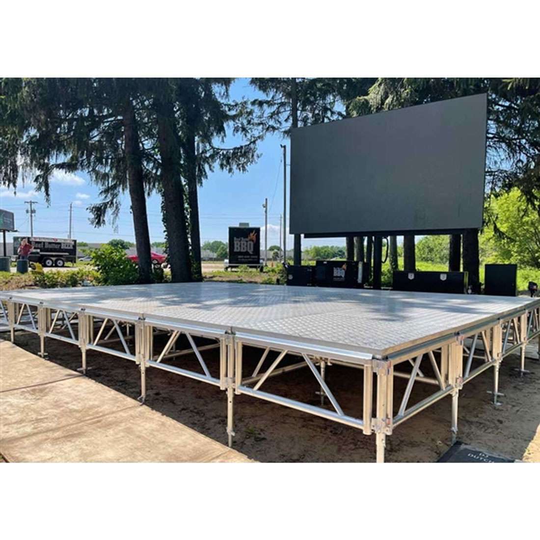 All Terrain 12x8 Outdoor Stage System 24  48  High Weatherproof Aluminum f3