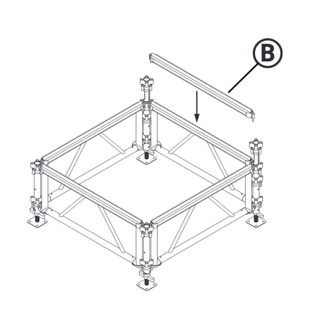 All Terrain Side Panel Hardware For Connecting Various Height Platforms f2