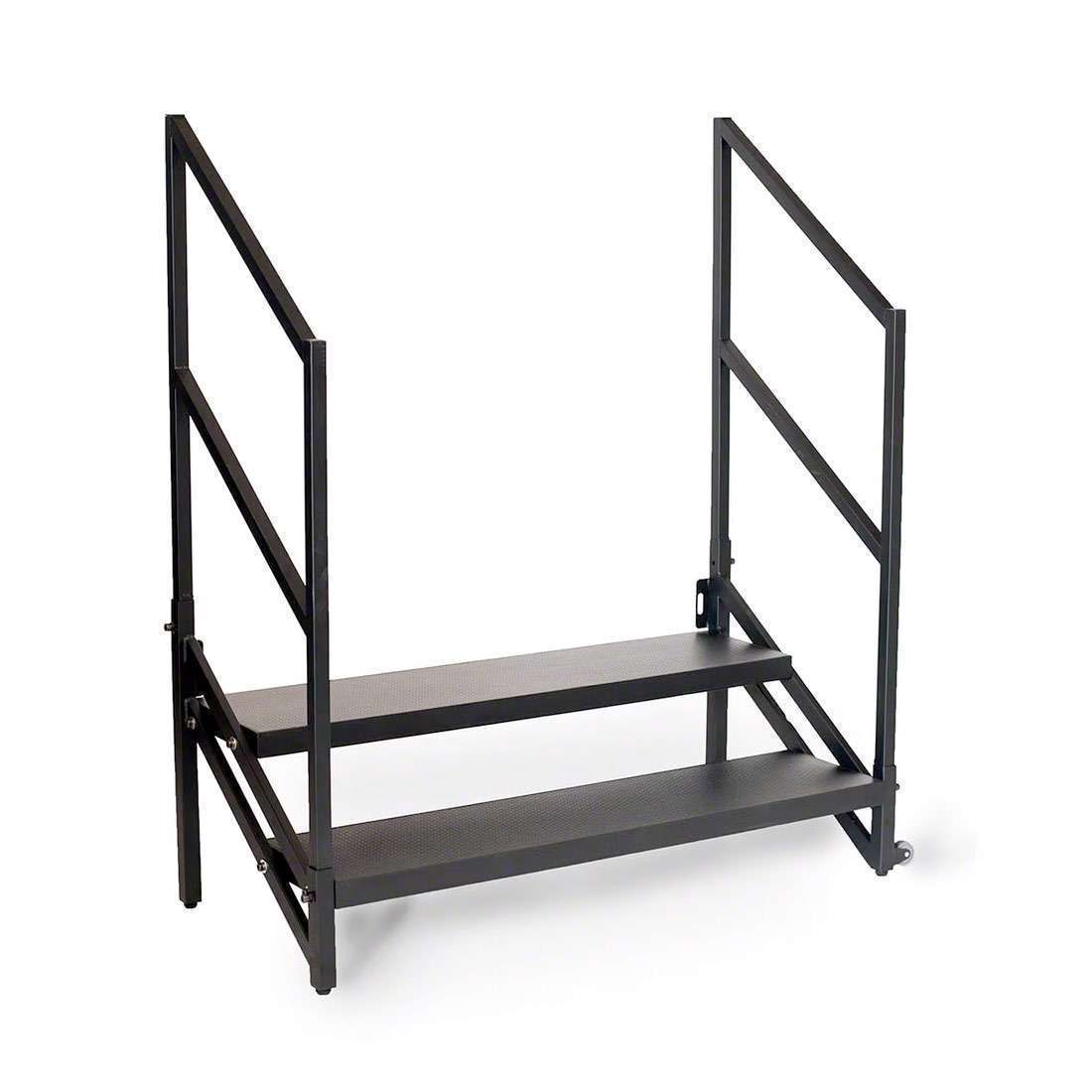 IntelliStage 2 Step Fixed Stairs with Handrails for 24 side 1