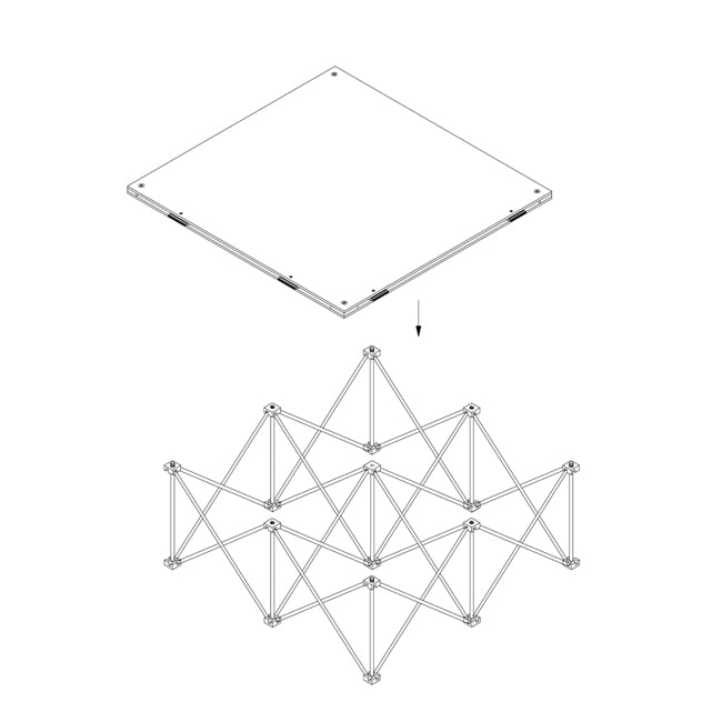 Intellistage Collapsible Riser for platform