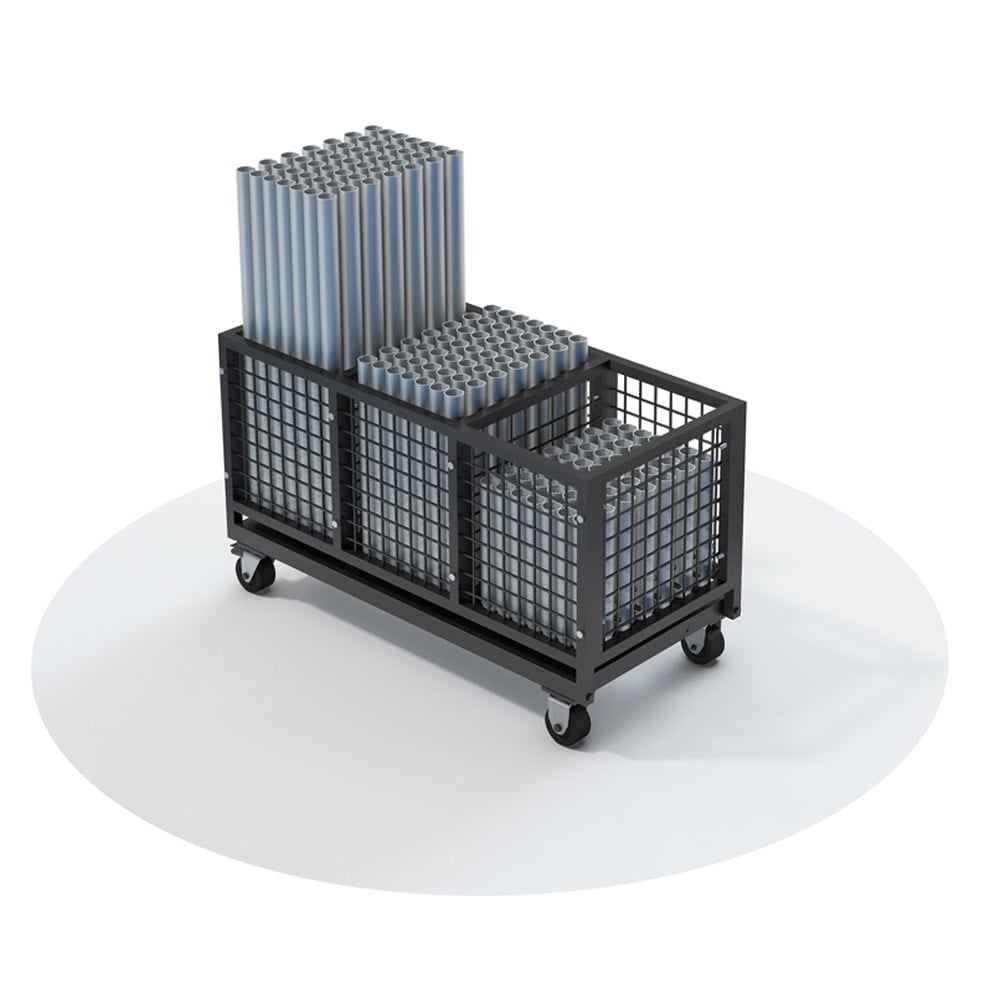 QuickLock Staging Leg & Hardware Storage Cart