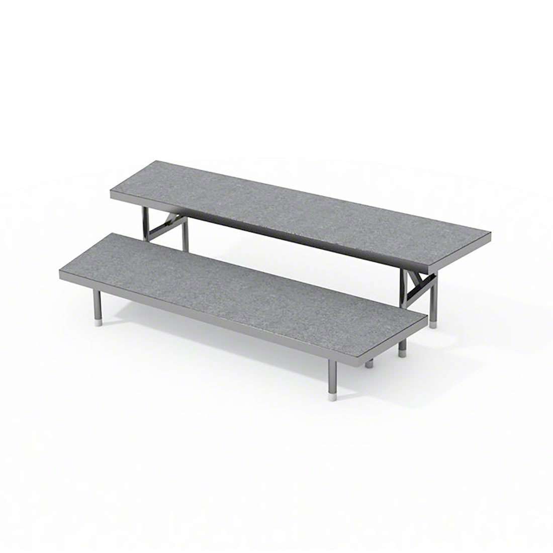 2-Tier Wedged Standing Choral Risers