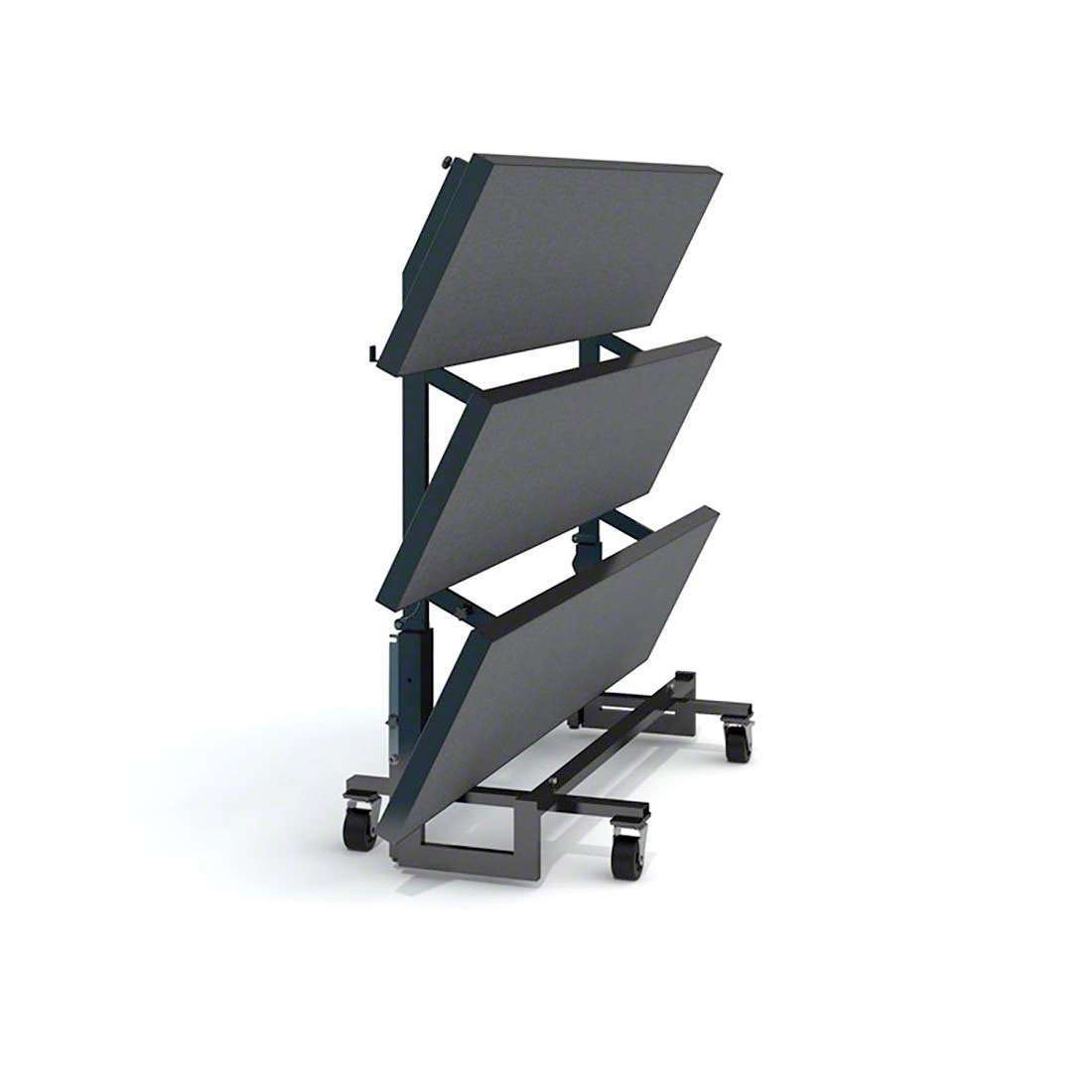 Staging 101 3 Tier Wedge Folding Choral Riser with Guard Rail F2