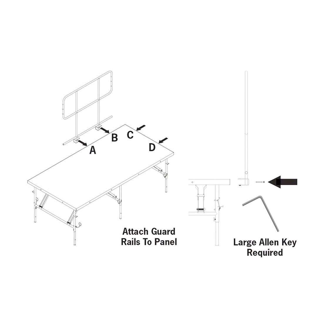 Staging 101 4 Stage Guard Rails 2 pack f4