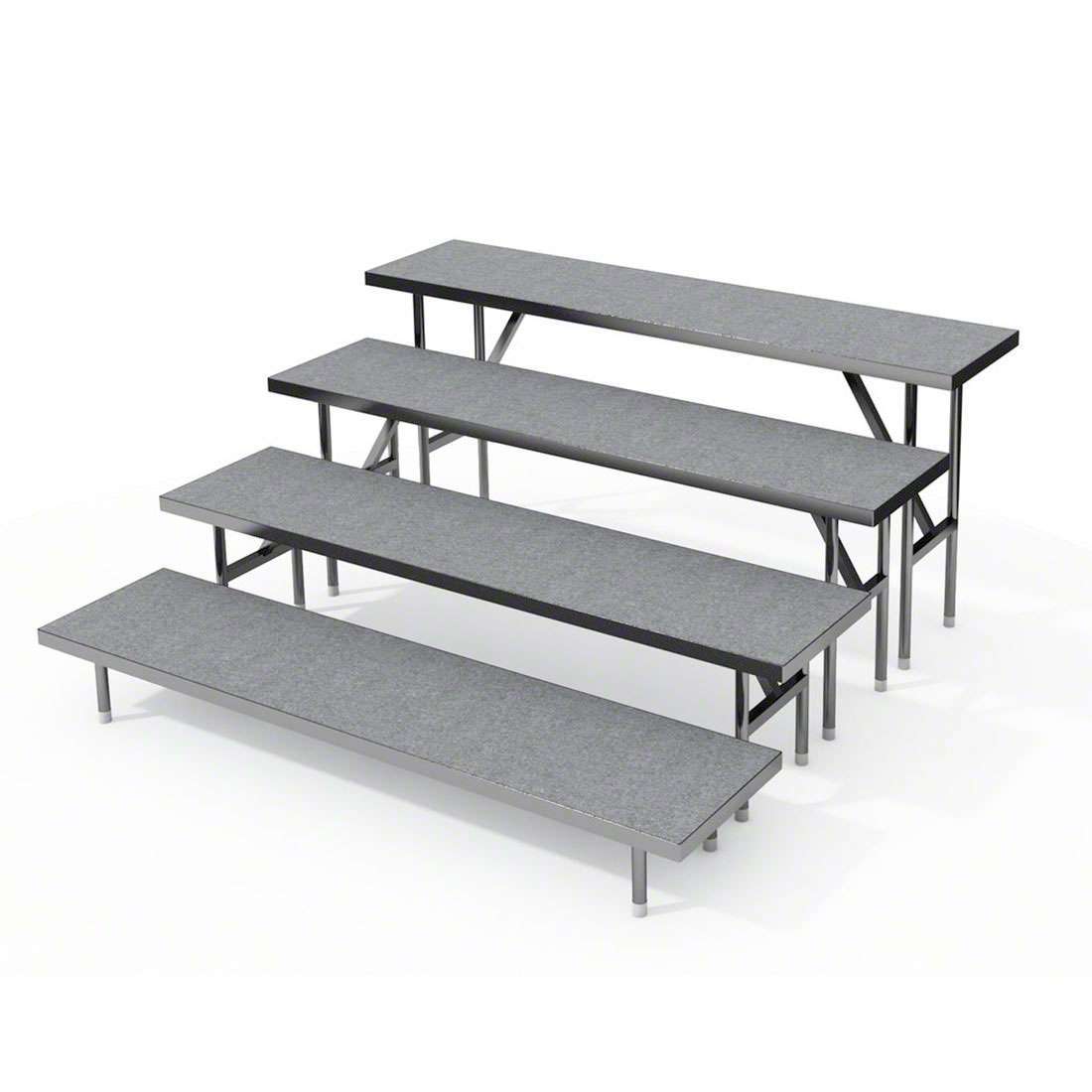 Staging 101 4 Tier Straight Standing Choral Risers f1