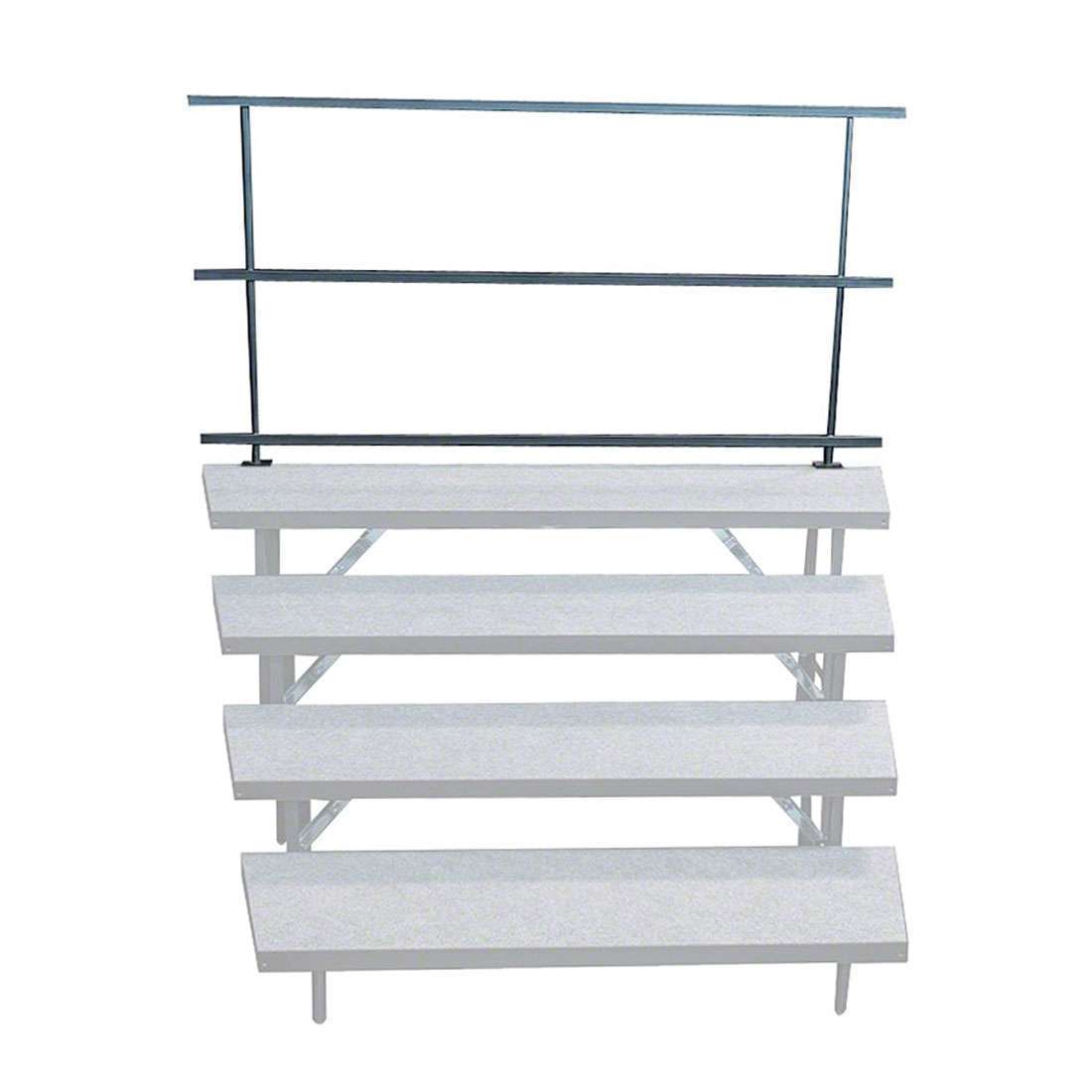 Rear 6' Guard Rail for Wedged 4-Tier Choral Risers