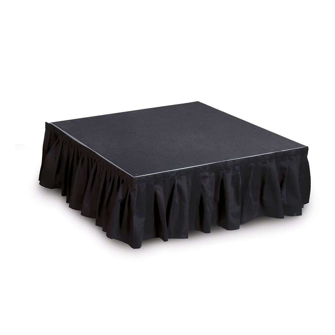 Compact black Intellistage portable stage system